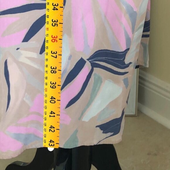 Saltwater Luxe Banks Midi Robe In Pastel Waves Large - Picture 9 of 10
